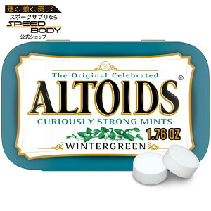 �A���g�C�Y �E�B���^�[�O���[�� �u���X�~���g �n�[�h�L�����f�B �ʓ��� 50g Altoids Wintergreen Breath Mints - 1.76 oz Tin �y�����񂹏��i�z