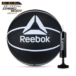 ���[�{�b�N �o�X�P�b�g�{�[�� 7�� �u���b�N ��C����t�� Reebok Size 7 Basketball with inflatable Pump black �y�����񂹏��i�z