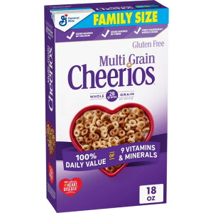 �}���`�O���C�� �`�F���I�X �V���A�� �t�@�~���[�T�C�Y 510g Multi Grain Cheerios Breakfast Cereal, Family Size, 18 oz �y�����񂹏��i�z