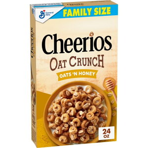 �`�F���I�X �I�[�g�N�����` �I�[�c���n�j�[ ���H�V���A�� 680g Cheerios Oat Crunch Oats 'N Honey Breakfast Cereal, Family Size, 24 oz �y�����񂹏��i�z