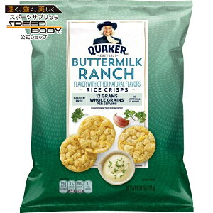 �N�G�[�J�[ ���C�X�N���X�v �o�^�[�~���N�����` 172g Quaker Rice Crisps, Buttermilk Ranch, 6.06 Oz. �y�����񂹏��i�z