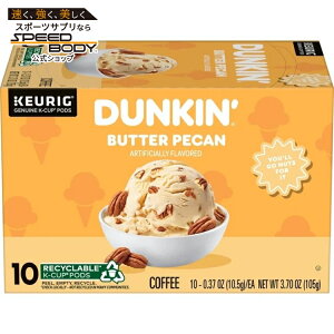 [�����] �_���L�� �o�^�[�s�[�J������ �R�[�q�[ K�J�b�v 10���� Dunkin�f Butter Pecan Artificially Flavored Coffee, Keurig K Cup Pods, 10 Count Box �y�����񂹏��i�z