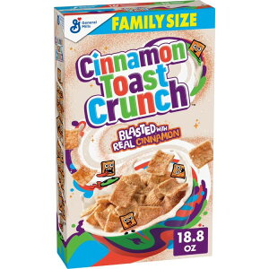 �V�i�����g�[�X�g�N�����` ���H�V���A�� �t�@�~���[�T�C�Y 532g Cinnamon Toast Crunch Breakfast Cereal Family Size, 18.8 oz �y�����񂹏��i�z�y�����ԋ߃N�[�|����20%OFF�z