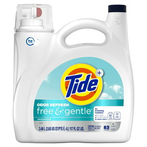 �^�C�h �t���[���W�F���g�� �I�h�[�����t���b�V�� �t�̐����� ��h���^�C�v 3.45L 83�� Tide Free and Gentle Odor Refresh Liquid Laundry Detergent, Hypoallergenic, 83 Loads �y�����񂹏��i�z�y���킹�Ĕ���