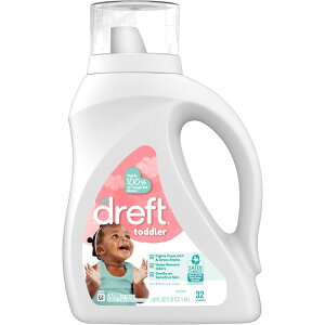 �h���t�g �c���p �t�̐����� �悭����c���̉���ɑΉ� ������ 1.24L 32�� Dreft Liquid Laundry Detergent for Toddlers, Unscented, 42 fl oz, 32 Loads �y�����񂹏��i�z