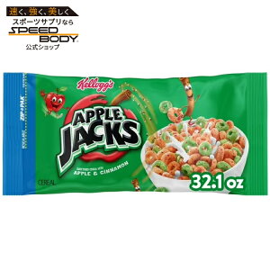 �P���b�O �A�b�v���W���b�N�X �I���W�i�� �R�[���h�u���b�N�t�@�[�X�g�V���A�� 910g Kellogg's Apple Jacks Original Cold Breakfast Cereal, 8 Vitamins and Minerals, 32.1 oz �y�����񂹏��i�z