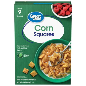 �O���[�g�o�����[ �I�[�u���g�[�X�g �R�[���X�N�G�A �V���A�� 340g Great Value Oven Toasted Corn Squares Cereal, 12 oz �y�����񂹏��i�z