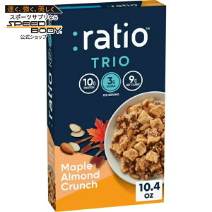 ���V�I �g���I ���[�v���A�[�����h�N�����` �V���A�� 295g Ratio Trio Maple Almond Crunch Cereal, 10g Protein, Keto Friendly, 10.4 oz �y�����񂹏��i�z