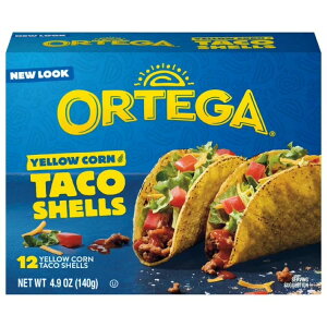 �I���e�K �C�G���[�R�[�� �^�R�V�F�� �O���e���t���[ 12���� ��139g Ortega Yellow Corn Taco Shells, Kosher, Gluten Free, 12 Count, 4.9 oz �y�����񂹏��i�z