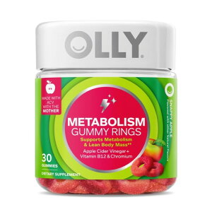 �I���[ �t�@�C�o�[ �O�~�����O �v���o�C�I�e�B�N�XFOS �H���@��5g�z�� 30�� OLLY Fiber Gummy Rings Supplement with 5g FOS Prebiotic Fiber, 30 Count �y�����񂹏��i�z