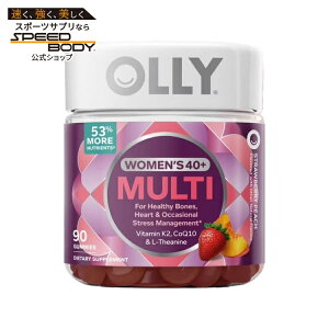 �I���[ �E�B�����Y 40�{ �}���` �O�~ 90�� OLLY Women's 40+ Multi Gummy Supplement with 20 Key Nutrients, 90 Count �y�����񂹏��i�z
