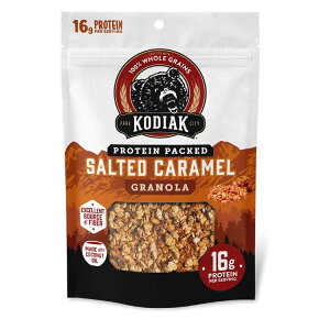 �R�f�B�A�b�N �v���e�C������ �\���e�b�h�L���������v���e�C���O���m�[�� 283g Kodiak Protein-Packed Salted Caramel Protein Granola Bag, 10 oz �y�����񂹏��i�z