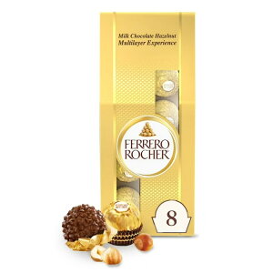�t�F���� ���V�F �O���� �w�[�[���i�b�c �~���N�`���R���[�g �{�b�N�X 8���� Ferrero Rocher Gourmet Hazelnut Milk Chocolate Box, 8 Individually 3.5 oz �y�����񂹏��i�z