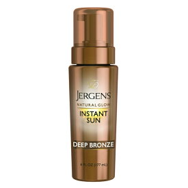 ジャーゲンズ ナチュラルグロウ インスタントサン セルフタンニングムース ディープブロンズ 170g Jergens Natural Glow Instant Sun Sunless Tanning Mousse, Self Tanner Deep Bronze Tan, 6 oz 【お取り寄せ商品】