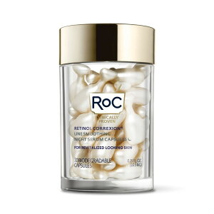 RoC ���b�N ���`�m�[���R���N�V�����J�v�Z�� �i�C�g�Z���� �����N���g���[�g�����g 30���� RoC Retinol Correxion Capsules,Night Serum, Wrinkle Treatment, 30 Ct �y�����񂹏��i�z