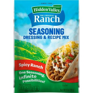 �q�h�D���o���[ �O���e���t���[ �X�p�C�V�[ �����` �T���_�h���b�V���O���V�[�Y�j���O�~�b�N�X 28g Hidden Valley Gluten Free Spicy Ranch Salad Dressing and Seasoning Mix, 1 oz �y�����񂹏��i�z