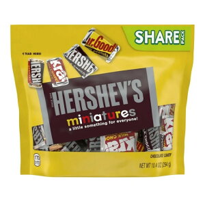 �n�[�V�[�Y �~�j�`���A �A�\�[�g�`���R���[�g�L�����f�B �V�F�A�p�b�N 294g Hershey's Miniatures Assorted Chocolate Candy, Share Pack 10.4 oz �y�����񂹏��i�z