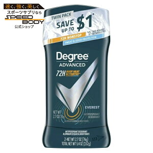 �f�B�O���[ �A�h�o���X�h �����Y �f�I�h�����g�X�e�B�b�N �G�x���X�g 76g 2�{�Z�b�g Degree Advanced Mens Long Lasting Antiperspirant Deodorant Stick Twin Pack, Everest, 2.7 oz �y�����񂹏��i�z
