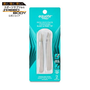 �y�|�C���gUP��12��20��-30���z�G�N�G�[�g ���^�� �~�j�c�C�[�U�[ �΂ߐ�[ �|�C���g��[ 2�{ Equate Metal Duo Mini Pack Slant and Pointed-Tip Tweezers, 2 Count �y�����񂹏��i�z