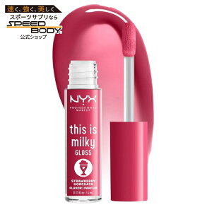 NYX �v���t�F�b�V���i�� ���C�N�A�b�v �f�B�X�C�Y�~���L�[�O���X �X�g���x���[�z���`���^ NYX Professional Makeup This is Milky Gloss Milkshakes, Strawberry Horchata �y�����񂹏��i�z