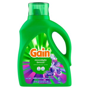 �Q�C�� �t�̐����� �I�h�[���f�B�t�F���X ���[�����C�g�u���[�Y�̍��� 2.39L 61�� Gain Liquid Laundry Detergent, Odor Defense, Moonlight Breeze, 81 fl oz, 61 Loads �y�����񂹏��i�z