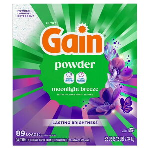 �Q�C�� ���������� ���[�����C�g�u���[�Y 2.3kg 89�� Gain Powder Laundry Detergent, Moonlight Breeze, 82 oz, 89 Loads �y�����񂹏��i�z