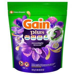 �Q�C�� �v���X �t�����O�X �����܃p�b�N ���[�����C�g�u���[�Y 18���� Gain Plus Flings Laundry Detergent Liquid Washing Pacs, Moonlight Breeze Scent, 18 Count �y�����񂹏��i�z