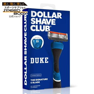 [�����]�_���[�V�F�[�u�N���u �f���[�N �����Y�J�~�\�� 6���n �X�^�[�^�[�Z�b�g �{��1�{ �֐n2�� Dollar Shave Club Duke 6-Blade Starter Set 1 Handle, 2 x 6-Blade Razor Refills �y�����񂹏��i�z