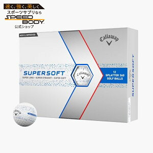 �L�����E�F�C�S���t 2023 �X�[�p�[�\�t�g �X�v���b�^�[�u���[ �S���t�{�[�� 12���� Callaway Golf 2023 Supersoft Splatter Blue Golf Ball 12pk �y�����񂹏��i�z