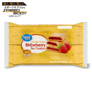�O���[�g�o�����[ �X�g���x���[�o�[�N�b�L�[ 283g Great Value Strawberry Bar Cookies, 10 oz �y�����񂹏��i�z