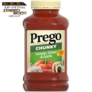 �v���S �`�����L�[ �g�}�g �K�[���b�N���I�j�I�� �p�X�^�\�[�X 1280g Prego Chunky Tomato with Garlic and Onion Pasta Sauce, 45 oz Jar �y�����񂹏��i�z