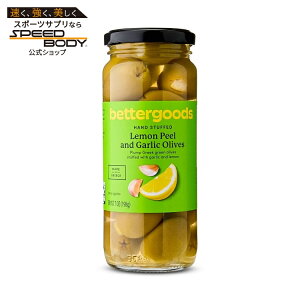 �y�E�H���}�[�g�u�����h�z�x�^�[�O�b�Y �������s�[�����K�[���b�N�I���[�u 198g bettergoods Lemon Peel and Garlic Olives, 7 oz �y�����񂹏��i�z