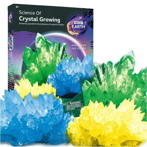 BBC�A�[�X �N���X�^�������T�C�G���X�L�b�g STEM���w�����Z�b�g 12�Έȏ���� BBC Earth Science of Crystal Growing Kit, STEM Chemistry Experiment Set, Ages 12+ �y�����񂹏��i�z