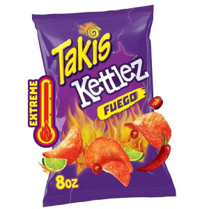 �^�L�X �t�G�S �P�g���Y �`�����C�� �|�e�g�`�b�v�X ��227g �V�F�A�T�C�Y Takis Fuego Kettlez 8 oz Hot Chili Pepper & Lime Kettle-Cooked Potato Chips �y�����񂹏��i�z