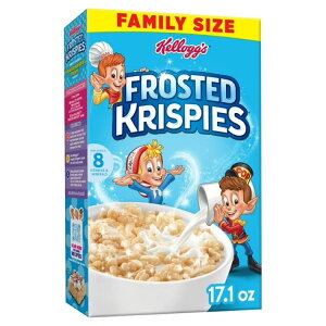 �P���b�O �t���X�e�b�h�N���X�s�[ ���H�V���A�� �t���X�e�b�h�t���[�o�[ 484g Kellogg's Frosted Krispies Breakfast Cereal, Family Breakfast, Frosted Flavor, 17.1oz �y�����񂹏��i�z
