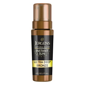 ジャーゲンズ ナチュラルグロウ インスタントサン セルフタンニングムース ウルトラディープブロンズ 170g Jergens Natural Glow Instant Sun Sunless Tanning Mousse, Ultra Deep Bronze, 6 oz 【お取り寄せ商品】