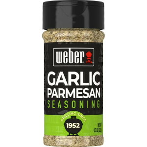 �E�F�[�o�[ �K�[���b�N�p�����U�� �V�[�Y�j���O ��122g Weber Garlic Parmesan Seasoning, Gluten Free, 4.3 oz �y�����񂹏��i�z