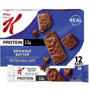 �X�y�V����K �u���E�j�[�o�b�^�[ �`���[�C�[�v���e�C���o�[ 12�{�� Special K Brownie Batter Chewy Protein Meal Bars, 12g Protein, 19 oz, 12 Count �y�����񂹏��i�z