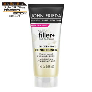 �W�����t���[�_ �E���g���t�B���[ �v���X �V�b�N�j���O �R���f�B�V���i�[ �ׂ����p 30mL John Frieda ULTRAfiller+ Thickening Conditioner for Fine Hair, Volumizing Conditioner, 1 oz �y�����񂹏��i�z