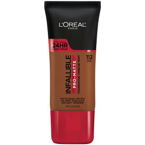 �����A�� �p�� �C���t�@���u�� �v���}�b�g ���L�b�h�t�@���f�[�V���� 112 �R�R�A ��30mL L'Oreal Paris Infallible Pro-Matte Liquid Foundation Makeup, 112 Cocoa, 1 fl oz �y�����񂹏��i�z