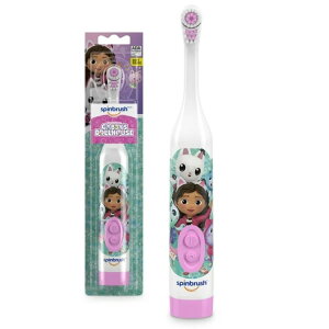 �X�s���u���V �M���r�[�̃h�[���n�E�X �L�b�Y �d�r�� �d�����u���V 3�Έȏ� 1�{ Gabby's Dollhouse Kid�fs Spinbrush Electric Toothbrush, Battery Powered, Ages 3+ �y�����񂹏��i�z