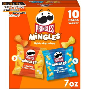 �v�����O���Y �~���O���Y �o���G�e�B�p�b�N �p�t�X�i�b�N �\���e�B�X�i�b�N 10���� Pringles Mingles Variety Pack Puffed Snacks, Salty Snacks, 10 Count �y�����񂹏��i�z