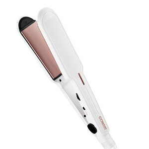 �R���G�A�[ �_�u���Z���~�b�N 38mm�w�A�A�C���� 30�i�K���x�ݒ� Conair Double Ceramic 1-1/2inch Flat Iron, 30 Heat Settings, Extra-Wide Floating Plates �y�����񂹏��i�z