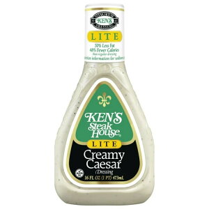 �P���Y�X�e�[�L�n�E�X ���C�g �N���[�~�[ �V�[�U�[ �T���_�h���b�V���O 473mL Ken's Steak House Lite Creamy Caesar Salad Dressing 16 fl oz �y�����񂹏��i�z
