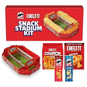 [�����]�`�[�Y�C�b�g �v�����O���Y �o���G�e�B�p�b�N �X�i�b�N�X�^�W�A���L�b�g Cheez-It Pringles Variety Pack Snack Stadium Kit, Limited Time, 1 Box �y�����񂹏��i�z