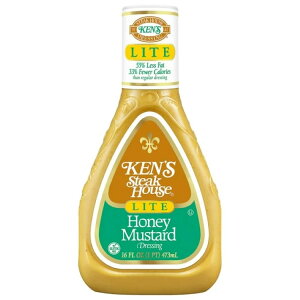 �P���Y�X�e�[�L�n�E�X ���C�g �n�j�[�}�X�^�[�h �T���_�h���b�V���O 473mL Ken's Steak House Lite Honey Mustard Salad Dressing 16 fl oz �y�����񂹏��i�z