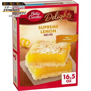 �x�e�B�N���b�J�[ �f�B���C�c �V���v���[�� �������o�[�~�b�N�X 468g Betty Crocker Delights Supreme Lemon Bars Mix, 16.5 oz. �y�����񂹏��i�z
