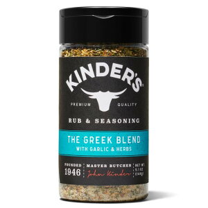 �L���_�[�Y �U �O���[�N�u�����h ���u���V�[�Y�j���O 144g Kinder's The Greek Blend Rub and Seasoning 5 oz �y�����񂹏��i�z
