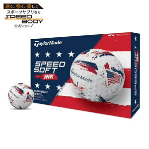 �e�[���[���C�h �X�s�[�h�\�t�g �C���N �S���t�{�[�� 12���� USA TaylorMade SpeedSoft Ink 12pk Golf Balls, USA �y�����񂹏��i�z