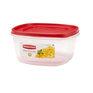 ���o�[���C�h �C�[�W�[�t�@�C���h���b�h �X�N�G�A�ۑ��e�� ��3.3L �v���X�`�b�N�� Rubbermaid EasyFindLid, 14 Cup, Square Plastic Food Storage Container �y�����񂹏��i�z